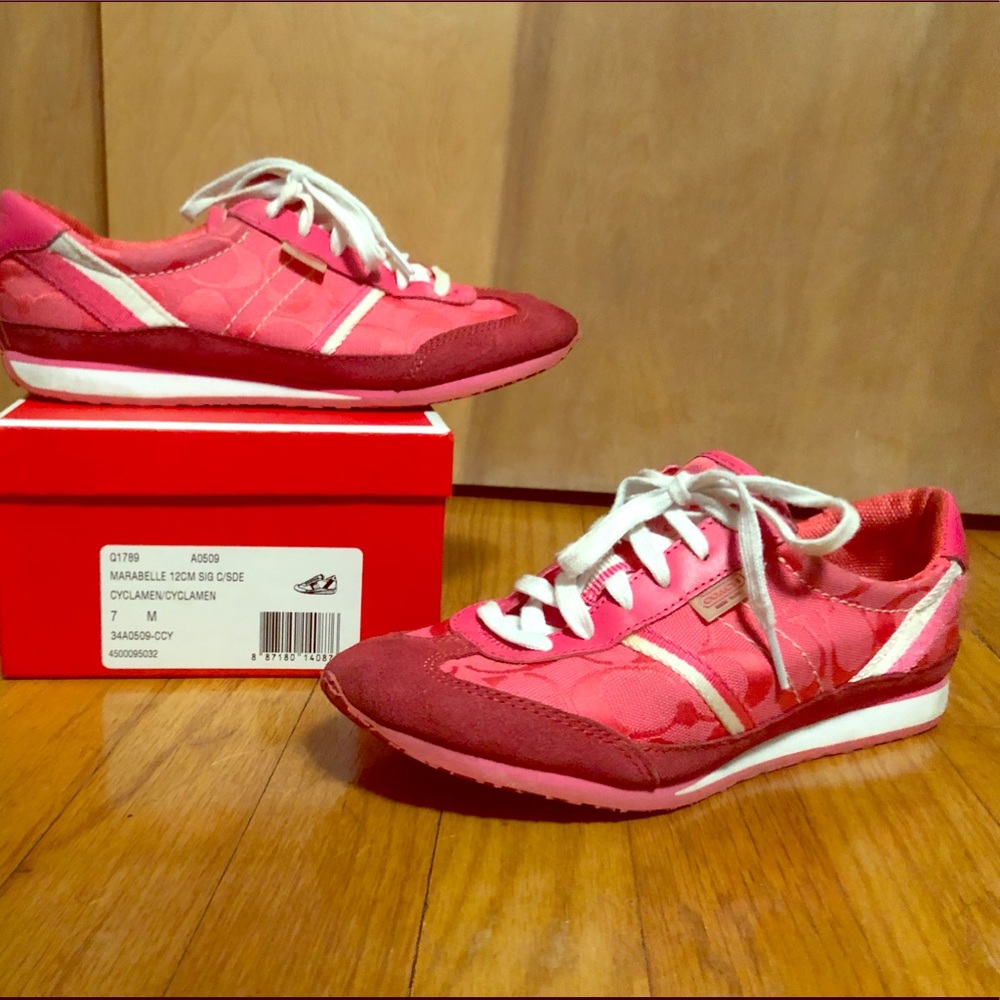 Pink Coach Sneakers